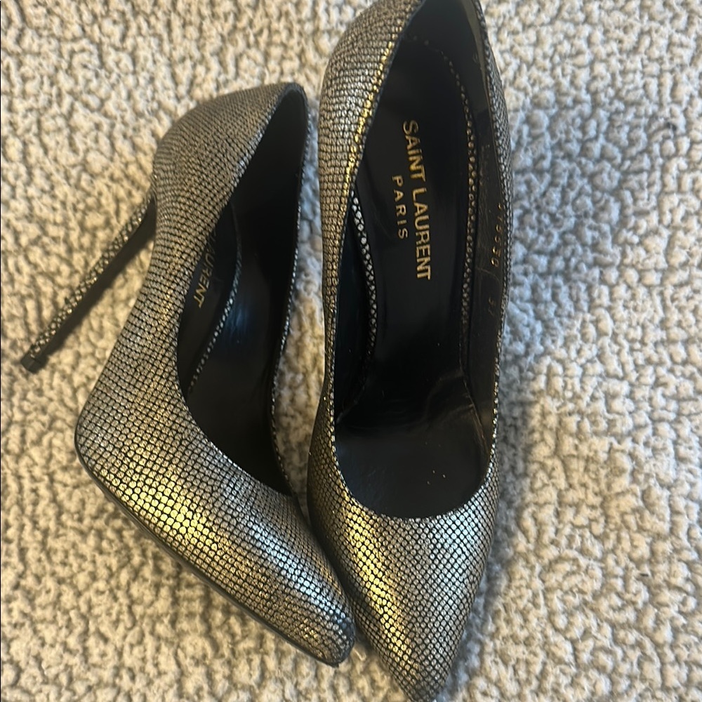 Saint Laurent Metallic Heels